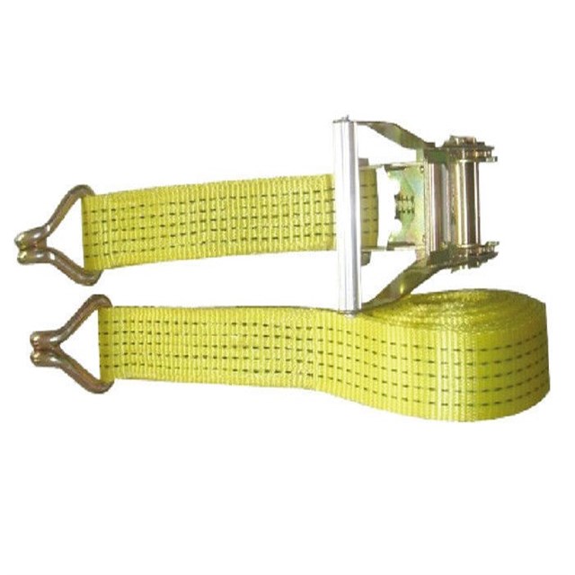 Soft Polyester Flat Webbing Slings Safety Lifting Belt