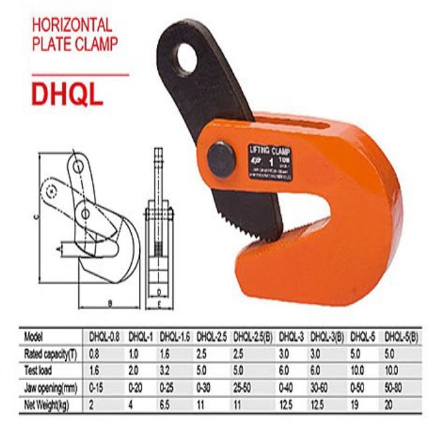 Seagull 5 Ton Lifting Clamp / Girder Clamp Jaw Opening 0 - 50mm