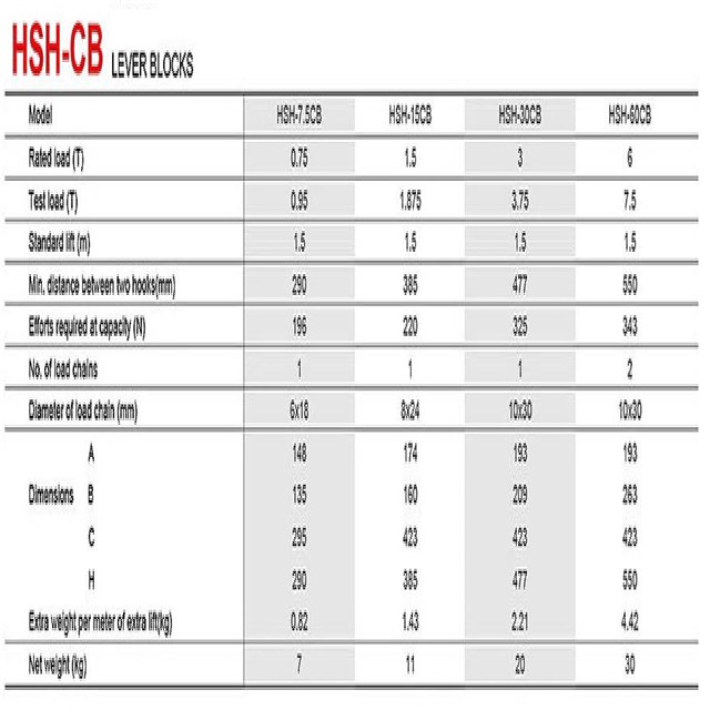 Safety 6 Ton Steel Chain Lever Hoist Hand Lifting Tools