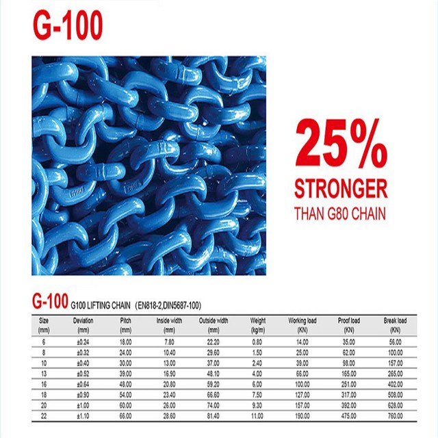 G-100 Type Industrial Lifting Chains For Warehouse