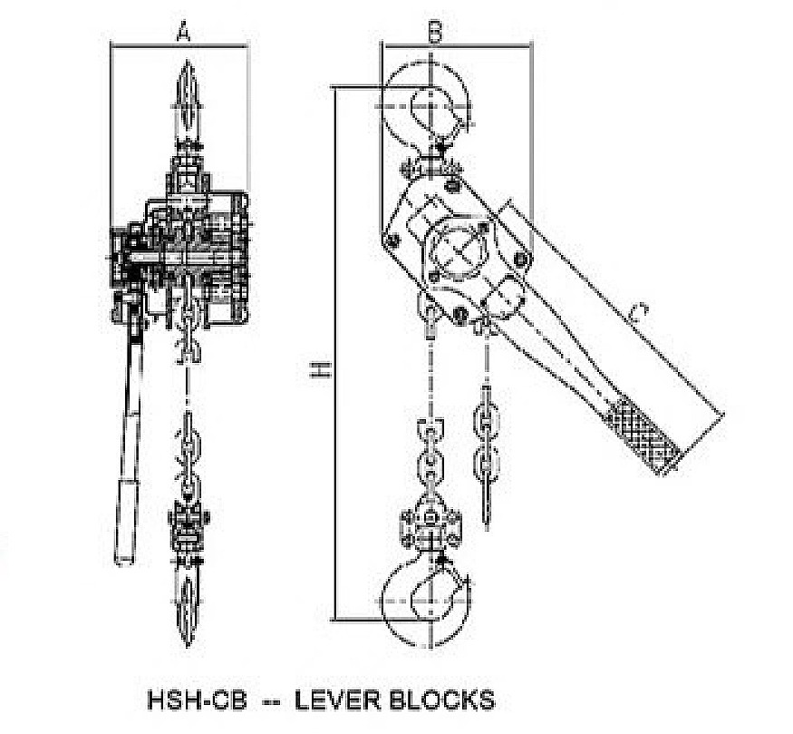 Safety 6 Ton Steel Chain Lever Hoist Hand Lifting Tools